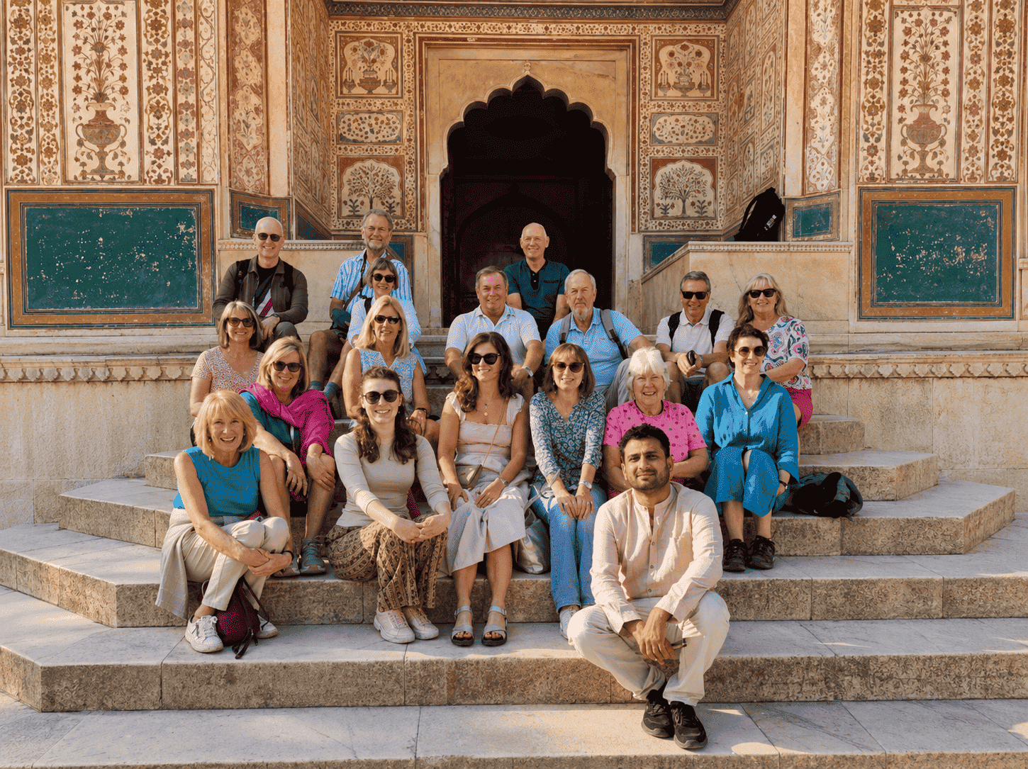 Group Amber Fort Steps - Jaipur